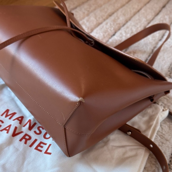 Mansur Gavriel Tan Leather Satchel - Picture 4 of 11